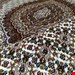 اندازه تک 6 متری 40 رج با پشم مرینوس پرویزیان (7لا) طرح گل 50 رج تک گره ترکی (تضمینی) رنگ متن کرم، حاشیه افسری و ترنج پیازی 13 متن رنگی 28 رنگ پشم و 3 رنگ ابریشم جدیدترین نقشه ماهی کمال الملک خوی رنگرزی شده توسط دستگاه اشلاپ فورس با پودر صیبای آلمانی تضمین کیفیت بافت همراه با قید در فاکتور  