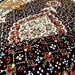 اندازه ذرع و نیم 1.5 متری 40 رج با پشم مرغویب ایرانی تک گره ترکی (تضمینی) رنگ متن سرمه ای حاشیه افسری و ترنج پیازی 7 متن رنگی 28 رنگ پشم و 1 رنگ ابریشم جدیدترین نقشه ماهی کمال الملک خوی رنگرزی شده بصورت سنتی تضمین کیفیت بافت همراه با قید در فاکتور  