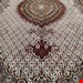 اندازه تک 6 متری 40 رج با پشم مرینوس پرویزیان (7لا) طرح گل 50 رج تک گره ترکی (تضمینی) رنگ متن کرم، حاشیه افسری و ترنج پیازی 13 متن رنگی 28 رنگ پشم و 3 رنگ ابریشم جدیدترین نقشه ماهی کمال الملک خوی رنگرزی شده توسط دستگاه اشلاپ فورس با پودر صیبای آلمانی تضمین کیفیت بافت همراه با قید در فاکتور  