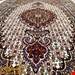 اندازه ذرع و نیم 1.5 متری 40 رج با پشم مرینوس نیوزلندی تک گره ترکی (تضمینی) رنگ متن کرم حاشیه افسری و ترنج پیازی 7 متن رنگی 28 رنگ پشم و 3 رنگ ابریشم جدیدترین نقشه ماهی کمال الملک خوی رنگرزی شده توسط دستگاه اشلاپ فورس با پودر صیبای آلمانی تضمین کیفیت بافت همراه با قید در فاکتور 