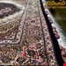 اندازه قالیچه 3 متری 40 رج با پشم مرینوس پرویزیان (7لا) طرح گل 50 رج تک گره ترکی (تضمینی) رنگ متن سرمه ای، حاشیه افسری و ترنج پیازی 11 متن رنگی 28 رنگ پشم و 3 رنگ ابریشم جدیدترین نقشه ماهی کمال الملک خوی رنگرزی شده توسط دستگاه اشلاپ فورس با پودر صیبای آلمانی تضمین کیفیت بافت همراه با قید در فاکتور 