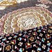  اندازه قالیچه 3 متری 40 رج با پشم مرغوب ایرانی تک گره ترکی (تضمینی) رنگ متن سرمه ای، حاشیه افسری و ترنج پیازی 11 متن رنگی 28 رنگ پشم و 1 رنگ ابریشم جدیدترین نقشه ماهی کمال الملک خوی رنگرزی شده بصورت سنتی تضمین کیفیت بافت همراه با قید در فاکتور  