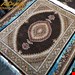اندازه قالیچه 3 متری 40 رج با پشم مرغوب ایرانی تک گره ترکی (تضمینی) رنگ متن سرمه ای، حاشیه افسری و ترنج پیازی 11 متن رنگی 28 رنگ پشم و 1 رنگ ابریشم جدیدترین نقشه ماهی کمال الملک خوی رنگرزی شده بصورت سنتی تضمین کیفیت بافت همراه با قید در فاکتور 