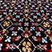  اندازه جفت 9 متری 40 رج با پشم مرینوس پرویزیان (7لا) طرح گل 50 رج تک گره ترکی (تضمینی) رنگ متن سرمه ای، حاشیه افسری و ترنج کرم 13 متن رنگی 28 رنگ پشم و 3 رنگ ابریشم جدیدترین نقشه ماهی کمال الملک خوی رنگرزی شده توسط دستگاه اشلاپ فورس با پودر صیبای آلمانی تضمین کیفیت بافت همراه با قید در فاکتور   
