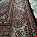 اندازه تک 9 متری 40 رج با پشم مرینوس پرویزیان (7لا) طرح گل 50 رج تک گره ترکی (تضمینی) رنگ متن سرمه ای، حاشیه افسری و ترنج پیازی 15 متن رنگی 28 رنگ پشم و 4 رنگ ابریشم جدیدترین نقشه ماهی کمال الملک خوی رنگرزی شده توسط دستگاه اشلاپ فورس با پودر صیبای آلمانی تضمین کیفیت بافت همراه با قید در فاکتور   