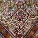   اندازه تک 9 متری 40 رج با پشم مرینوس پرویزیان (7لا) طرح گل 50 رج تک گره ترکی (تضمینی) رنگ متن کرم، حاشیه افسری و ترنج پیازی 15 متن رنگی 28 رنگ پشم و 3 رنگ ابریشم جدیدترین نقشه ماهی کمال الملک خوی رنگرزی شده توسط دستگاه اشلاپ فورس با پودر صیبای آلمانی تضمین کیفیت بافت همراه با قید در فاکتور