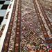  اندازه تک 9 متری 40 رج با پشم مرینوس پرویزیان (7لا) طرح گل 50 رج تک گره ترکی (تضمینی) رنگ متن کرم، حاشیه افسری و ترنج پیازی 15 متن رنگی 28 رنگ پشم و 3 رنگ ابریشم جدیدترین نقشه ماهی کمال الملک خوی رنگرزی شده توسط دستگاه اشلاپ فورس با پودر صیبای آلمانی تضمین کیفیت بافت همراه با قید در فاکتور  