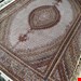 اندازه جفت 9 متری 40 رج با پشم مرینوس پرویزیان (7لا) طرح گل 50 رج تک گره ترکی (تضمینی) رنگ متن کرم، حاشیه افسری و ترنج پیازی 15 متن رنگی 28 رنگ پشم و 3 رنگ ابریشم جدیدترین نقشه ماهی کمال الملک خوی رنگرزی شده توسط دستگاه اشلاپ فورس با پودر صیبای آلمانی تضمین کیفیت بافت همراه با قید در فاکتور   