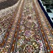  اندازه جفت 6 متری 40 رج با پشم مرینوس پرویزیان (7لا) طرح گل 50 رج تک گره ترکی (تضمینی) رنگ متن  سرمه ای، حاشیه افسری و ترنج پیازی 13 متن رنگی 28 رنگ پشم و 3 رنگ ابریشم جدیدترین نقشه ماهی کمال الملک خوی رنگرزی شده توسط دستگاه اشلاپ فورس با پودر صیبای آلمانی تضمین کیفیت بافت همراه با قید در فاکتو        