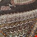 اندازه جفت 6 متری 40 رج با پشم مرینوس پرویزیان (7لا) طرح گل 50 رج تک گره ترکی (تضمینی) رنگ متن  سرمه ای، حاشیه افسری و ترنج پیازی 15 متن رنگی 28 رنگ پشم و 3 رنگ ابریشم جدیدترین نقشه ماهی کمال الملک خوی رنگرزی شده توسط دستگاه اشلاپ فورس با پودر صیبای آلمانی تضمین کیفیت بافت همراه با قید در فاکتور     