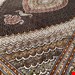 اندازه تک 6 متری 40 رج با پشم مرینوس پرویزیان (7لا) طرح گل 50 رج تک گره ترکی (تضمینی) رنگ متن سرمه ای، حاشیه افسری و ترنج پیازی 13 متن رنگی 28 رنگ پشم و 3 رنگ ابریشم جدیدترین نقشه ماهی کمال الملک خوی رنگرزی شده توسط دستگاه اشلاپ فورس با پودر صیبای آلمانی تضمین کیفیت بافت همراه با قید در فاکتور    