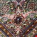  اندازه جفت 6 متری 40 رج با پشم مرینوس پرویزیان (7لا) طرح گل 50 رج تک گره ترکی (تضمینی) رنگ متن  سرمه ای، حاشیه افسری و ترنج پیازی 13 متن رنگی 28 رنگ پشم و 3 رنگ ابریشم جدیدترین نقشه ماهی کمال الملک خوی رنگرزی شده توسط دستگاه اشلاپ فورس با پودر صیبای آلمانی تضمین کیفیت بافت همراه با قید در فاکتو          