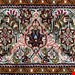 اندازه جفت 6 متری 40 رج با پشم مرینوس پرویزیان (7لا) طرح گل 50 رج تک گره ترکی (تضمینی) رنگ متن  سرمه ای، حاشیه افسری و ترنج پیازی 15 متن رنگی 28 رنگ پشم و 3 رنگ ابریشم جدیدترین نقشه ماهی کمال الملک خوی رنگرزی شده توسط دستگاه اشلاپ فورس با پودر صیبای آلمانی تضمین کیفیت بافت همراه با قید در فاکتور       