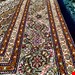 اندازه جفت 6 متری 40 رج با پشم مرینوس پرویزیان (7لا) طرح گل 50 رج تک گره ترکی (تضمینی) رنگ متن  سرمه ای، حاشیه افسری و ترنج پیازی 15 متن رنگی 28 رنگ پشم و 3 رنگ ابریشم جدیدترین نقشه ماهی کمال الملک خوی رنگرزی شده توسط دستگاه اشلاپ فورس با پودر صیبای آلمانی تضمین کیفیت بافت همراه با قید در فاکتور       