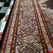  اندازه جفت 6 متری 40 رج با پشم مرینوس پرویزیان (7لا) طرح گل 50 رج تک گره ترکی (تضمینی) رنگ متن  سرمه ای، حاشیه افسری و ترنج پیازی 13 متن رنگی 28 رنگ پشم و 3 رنگ ابریشم جدیدترین نقشه ماهی کمال الملک خوی رنگرزی شده توسط دستگاه اشلاپ فورس با پودر صیبای آلمانی تضمین کیفیت بافت همراه با قید در فاکتو          