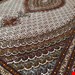 اندازه جفت 6 متری 40 رج با پشم مرینوس پرویزیان (7لا) طرح گل 50 رج تک گره ترکی (تضمینی) رنگ متن کرم، حاشیه افسری و ترنج پیازی 15 متن رنگی 28 رنگ پشم و 3 رنگ ابریشم جدیدترین نقشه ماهی کمال الملک خوی رنگرزی شده توسط دستگاه اشلاپ فورس با پودر صیبای آلمانی تضمین کیفیت بافت همراه با قید در فاکتور      