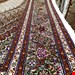  اندازه جفت 6 متری 40 رج با پشم مرینوس پرویزیان (7لا) طرح گل 50 رج تک گره ترکی (تضمینی) رنگ متن کرم، حاشیه افسری و ترنج پیازی 13 متن رنگی 28 رنگ پشم و 3 رنگ ابریشم جدیدترین نقشه ماهی کمال الملک خوی رنگرزی شده توسط دستگاه اشلاپ فورس با پودر صیبای آلمانی تضمین کیفیت بافت همراه با قید در فاکتو           