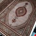 اندازه جفت 6 متری 40 رج با پشم مرینوس پرویزیان (7لا) طرح گل 50 رج تک گره ترکی (تضمینی) رنگ متن کرم، حاشیه افسری و ترنج پیازی 13 متن رنگی 28 رنگ پشم و 3 رنگ ابریشم جدیدترین نقشه ماهی کمال الملک خوی رنگرزی شده توسط دستگاه اشلاپ فورس با پودر صیبای آلمانی تضمین کیفیت بافت همراه با قید در فاکتو           