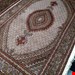  اندازه جفت 6 متری 40 رج با پشم مرینوس پرویزیان (7لا) طرح گل 50 رج تک گره ترکی (تضمینی) رنگ متن کرم، حاشیه افسری و ترنج پیازی 13 متن رنگی 28 رنگ پشم و 3 رنگ ابریشم جدیدترین نقشه ماهی کمال الملک خوی رنگرزی شده توسط دستگاه اشلاپ فورس با پودر صیبای آلمانی تضمین کیفیت بافت همراه با قید در فاکتو           
