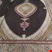   اندازه جفت 9 متری 40 رج با پشم مرینوس پرویزیان (7لا) طرح گل 50 رج تک گره ترکی (تضمینی) رنگ متن سرمه ای، حاشیه افسری و ترنج پیازی 15 متن رنگی 28 رنگ پشم و 3 رنگ ابریشم جدیدترین نقشه ماهی کمال الملک خوی رنگرزی شده توسط دستگاه اشلاپ فورس با پودر صیبای آلمانی تضمین کیفیت بافت همراه با قید در فاکتور 