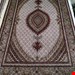 اندازه تک 6 متری 40 رج با پشم مرینوس پرویزیان (7لا) طرح گل 50 رج تک گره ترکی (تضمینی) رنگ متن کرم، حاشیه افسری و ترنج پیازی 13 متن رنگی 28 رنگ پشم و 3 رنگ ابریشم جدیدترین نقشه ماهی کمال الملک خوی رنگرزی شده توسط دستگاه اشلاپ فورس با پودر صیبای آلمانی تضمین کیفیت بافت همراه با قید در فاکتور    