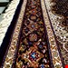 اندازه قالیچه 3 متری 40 رج با پشم مرینوس پرویزیان (7لا) طرح گل 50 رج تک گره ترکی (تضمینی) رنگ متن سرمه ای، حاشیه سرمه ای و ترنج شرابی11 متن رنگی 28 رنگ پشم و 3 رنگ ابریشم جدیدترین نقشه ماهی کمال الملک خوی رنگرزی شده توسط دستگاه اشلاپ فورس با پودر صیبای آلمانی تضمین کیفیت بافت همراه با قید در فاکتور   