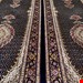  اندازه جفت کناره 3  متری 40 رج با پشم مرینوس پرویزیان (7لا) طرح گل 50 رج تک گره ترکی (تضمینی) رنگ متن و حاشیه سرمه ای و ترنج پیازی 9 متن رنگی 28 رنگ پشم و 3 رنگ ابریشم جدیدترین نقشه ماهی کمال الملک خوی رنگرزی شده توسط دستگاه اشلاپ فورس با پودر صیبای آلمانی تضمین کیفیت بافت همراه با قید در فاکتور            
