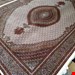  اندازه جفت 12 متری 40 رج با پشم مرینوس پرویزیان (7لا) طرح گل 50 رج تک گره ترکی (تضمینی) رنگ متن کرم، حاشیه افسری و ترنج پیازی 17 متن رنگی 28 رنگ پشم و 3 رنگ ابریشم جدیدترین نقشه ماهی کمال الملک خوی رنگرزی شده توسط دستگاه اشلاپ فورس با پودر صیبای آلمانی تضمین کیفیت بافت همراه با قید در فاکتور             