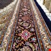 اندازه جفت 6 متری 40 رج با پشم مرینوس پرویزیان (7لا) طرح گل 50 رج تک گره ترکی (تضمینی) رنگ متن  سرمه ای، حاشیه افسری و ترنج پیازی 13 متن رنگی 28 رنگ پشم و 3 رنگ ابریشم جدیدترین نقشه ماهی کمال الملک خوی رنگرزی شده توسط دستگاه اشلاپ فورس با پودر صیبای آلمانی تضمین کیفیت بافت همراه با قید در فاکتو              
