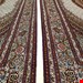  اندازه جفت 6 متری 40 رج با پشم مرینوس پرویزیان (7لا) طرح گل 50 رج تک گره ترکی (تضمینی) رنگ متن کرم، حاشیه افسری و ترنج پیازی 13 متن رنگی 28 رنگ پشم و 3 رنگ ابریشم جدیدترین نقشه ماهی کمال الملک خوی رنگرزی شده توسط دستگاه اشلاپ فورس با پودر صیبای آلمانی تضمین کیفیت بافت همراه با قید در فاکتور                