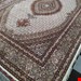  اندازه جفت 6 متری 40 رج با پشم مرینوس پرویزیان (7لا) طرح گل 50 رج تک گره ترکی (تضمینی) رنگ متن کرم، حاشیه افسری و ترنج پیازی 13 متن رنگی 28 رنگ پشم و 3 رنگ ابریشم جدیدترین نقشه ماهی کمال الملک خوی رنگرزی شده توسط دستگاه اشلاپ فورس با پودر صیبای آلمانی تضمین کیفیت بافت همراه با قید در فاکتور         