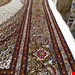  اندازه جفت 6 متری 40 رج با پشم مرینوس پرویزیان (7لا) طرح گل 50 رج تک گره ترکی (تضمینی) رنگ متن کرم، حاشیه افسری و ترنج پیازی 15 متن رنگی 28 رنگ پشم و 3 رنگ ابریشم جدیدترین نقشه ماهی کمال الملک خوی رنگرزی شده توسط دستگاه اشلاپ فورس با پودر صیبای آلمانی تضمین کیفیت بافت همراه با قید در فاکتور            