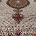  اندازه جفت 6 متری 40 رج با پشم مرینوس پرویزیان (7لا) طرح گل 50 رج تک گره ترکی (تضمینی) رنگ متن کرم، حاشیه افسری و ترنج پیازی 15 متن رنگی 28 رنگ پشم و 3 رنگ ابریشم جدیدترین نقشه ماهی کمال الملک خوی رنگرزی شده توسط دستگاه اشلاپ فورس با پودر صیبای آلمانی تضمین کیفیت بافت همراه با قید در فاکتور                       
