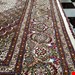  اندازه جفت 9 متری 40 رج با پشم مرینوس پرویزیان (7لا) طرح گل 50 رج تک گره ترکی (تضمینی) رنگ متن  کرم، حاشیه افسری و ترنج پیازی 17 متن رنگی 28 رنگ پشم و 3 رنگ ابریشم جدیدترین نقشه ماهی کمال الملک خوی رنگرزی شده توسط دستگاه اشلاپ فورس با پودر صیبای آلمانی تضمین کیفیت بافت همراه با قید در فاکتو                  