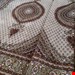  اندازه جفت 9 متری 40 رج با پشم مرینوس پرویزیان (7لا) طرح گل 50 رج تک گره ترکی (تضمینی) رنگ متن  کرم، حاشیه افسری و ترنج پیازی 17 متن رنگی 28 رنگ پشم و 3 رنگ ابریشم جدیدترین نقشه ماهی کمال الملک خوی رنگرزی شده توسط دستگاه اشلاپ فورس با پودر صیبای آلمانی تضمین کیفیت بافت همراه با قید در فاکتو                     