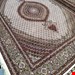  اندازه جفت 9 متری 40 رج با پشم مرینوس پرویزیان (7لا) طرح گل 50 رج تک گره ترکی (تضمینی) رنگ متن  کرم، حاشیه افسری و ترنج پیازی 17 متن رنگی 28 رنگ پشم و 3 رنگ ابریشم جدیدترین نقشه ماهی کمال الملک خوی رنگرزی شده توسط دستگاه اشلاپ فورس با پودر صیبای آلمانی تضمین کیفیت بافت همراه با قید در فاکتو                     