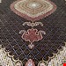  اندازه جفت 9 متری 40 رج با پشم مرینوس پرویزیان (7لا) طرح گل 50 رج تک گره ترکی (تضمینی) رنگ متن  سرمه ای، حاشیه افسری و ترنج پیازی 17 متن رنگی 28 رنگ پشم و 3 رنگ ابریشم جدیدترین نقشه ماهی کمال الملک خوی رنگرزی شده توسط دستگاه اشلاپ فورس با پودر صیبای آلمانی تضمین کیفیت بافت همراه با قید در فاکتو                 