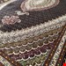  اندازه جفت 6 متری 40 رج با پشم مرینوس پرویزیان (7لا) طرح گل 50 رج تک گره ترکی (تضمینی) رنگ متن سرمه ای، حاشیه سرمه ای و ترنج پیازی 15 متن رنگی 28 رنگ پشم و 3 رنگ ابریشم جدیدترین نقشه ماهی کمال الملک خوی رنگرزی شده توسط دستگاه اشلاپ فورس با پودر صیبای آلمانی تضمین کیفیت بافت همراه با قید در فاکتور              