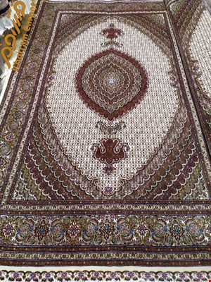 فرش دستباف ماهی خوی جفت 6 متری کرم پرویزیان کد 234